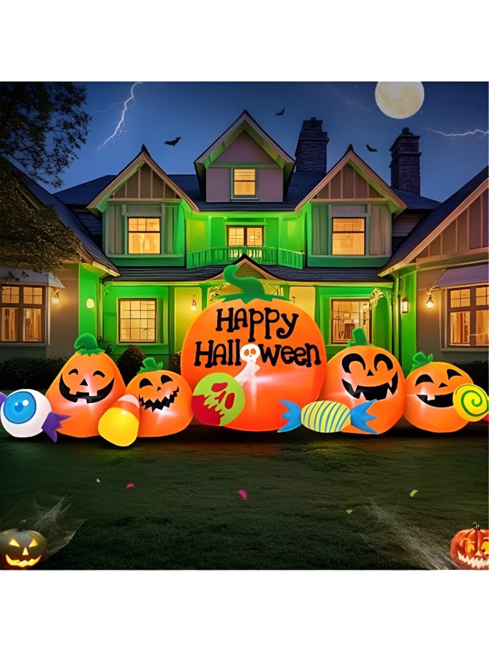 8FT Halloween Inflatable Decorations Outdoor, Halloween Decoration Outdoor